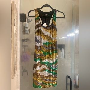 ABS by Allen Schwartz sequin evening dress, size 6. Brand new.